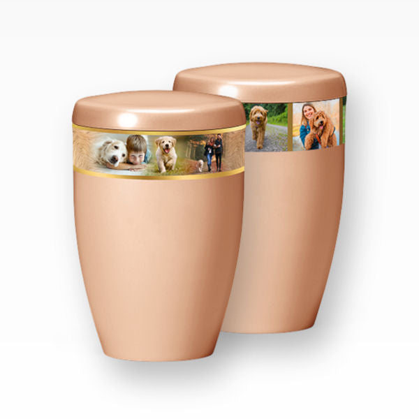 Tierurne mit persönlichem Fotoband
