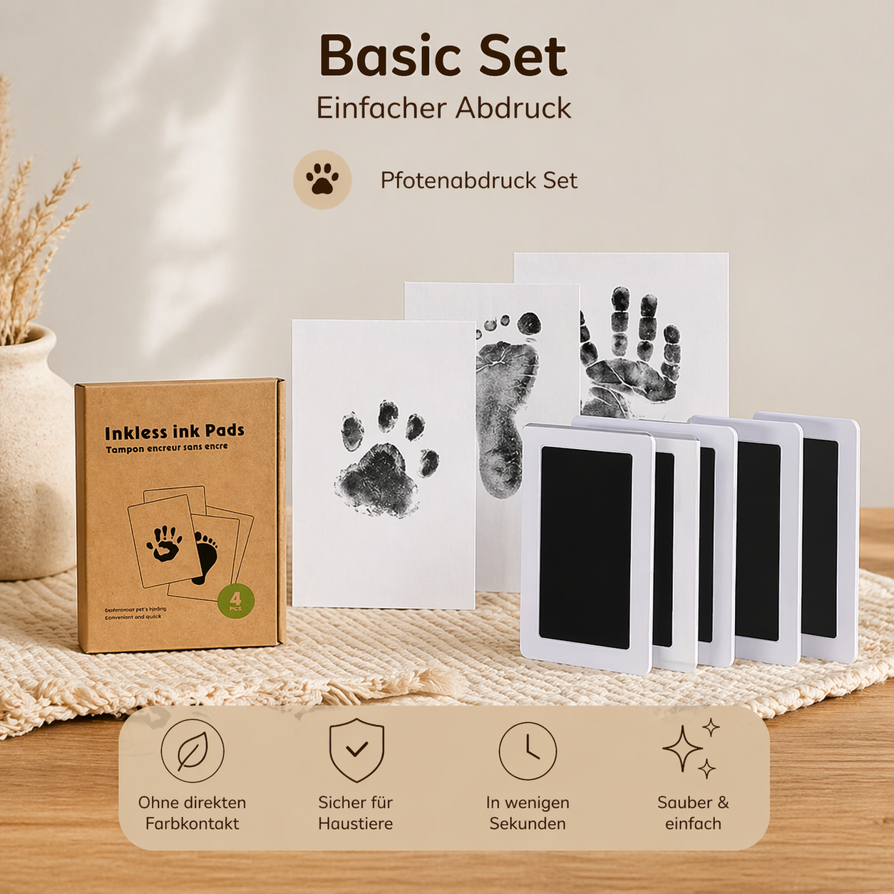 Pfotenabdruck Set