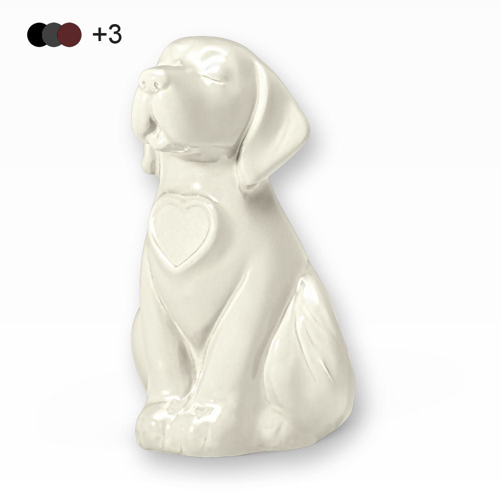 Heiso Hundeurne mit Bilderrahmen in Herzform