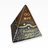 Heiso Tierurne Pyramide Modern Marmoriert
