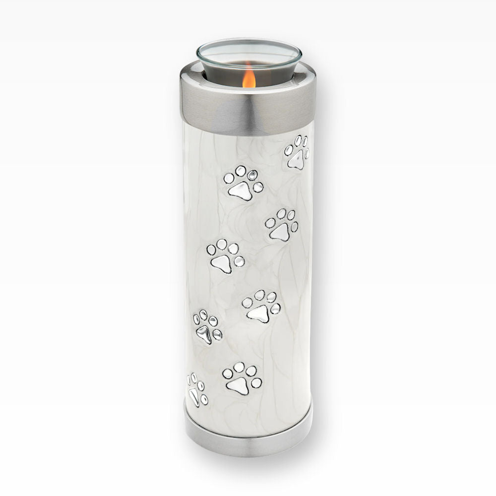 Loveurns Teelicht Tierurne mit Pfötchenspur