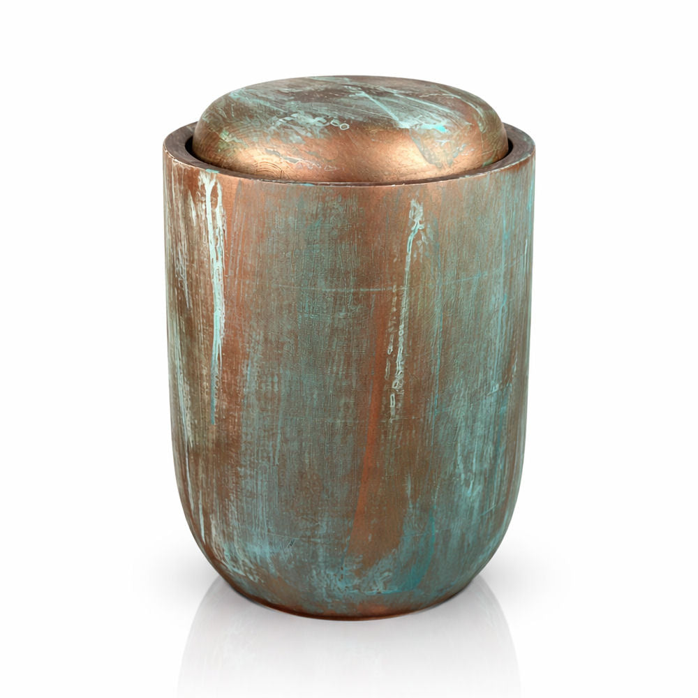 Holzurne Handgefertigt aus Lindenholz in Shabby Optik