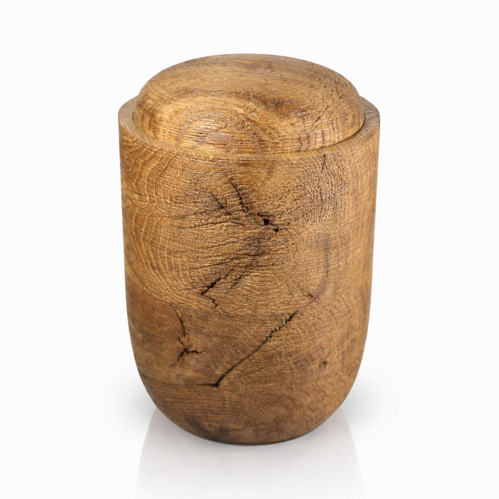 Holzurne für die Beisetzung Handgefertigt aus massiver Eiche