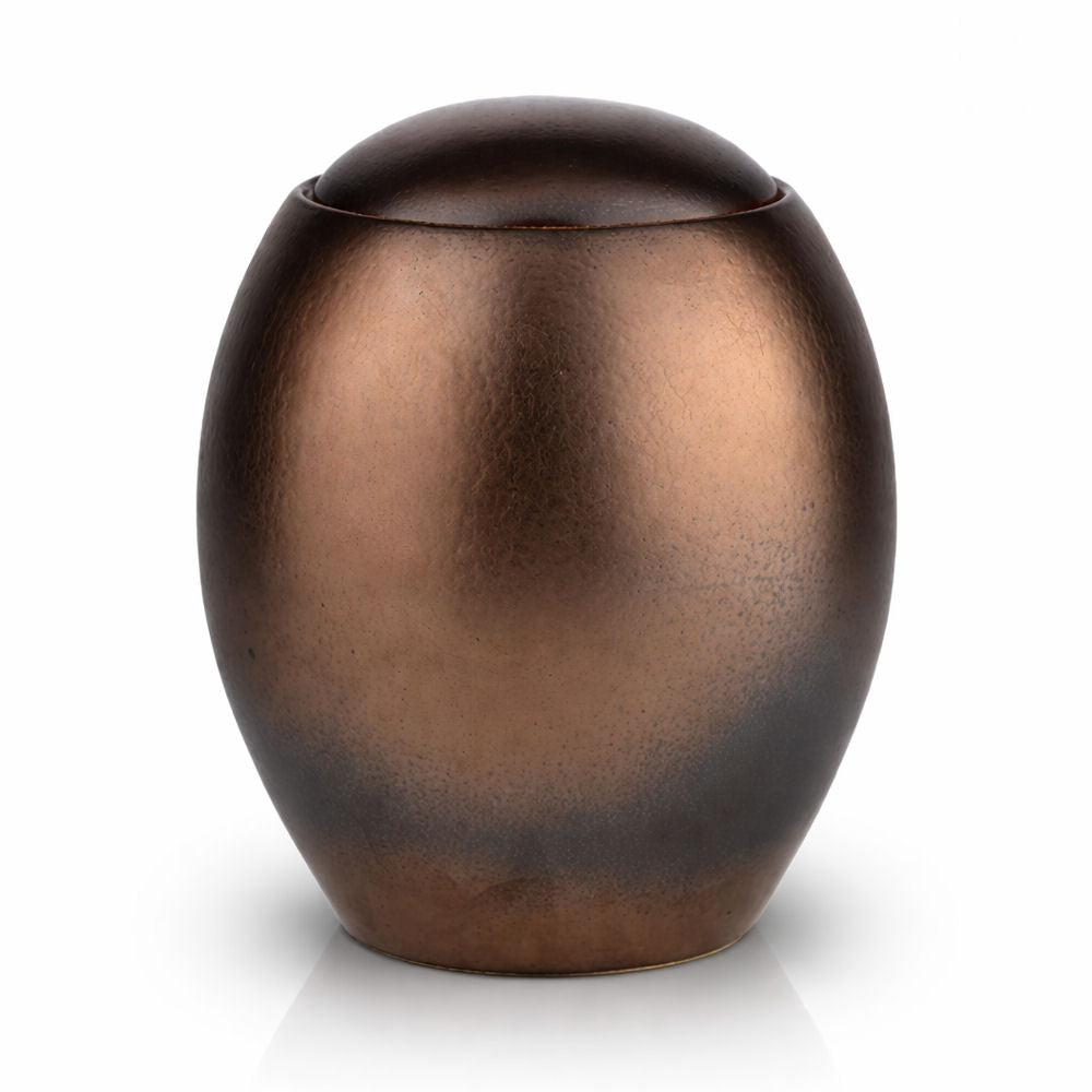 Keramikurne Farbenspiel Bronze