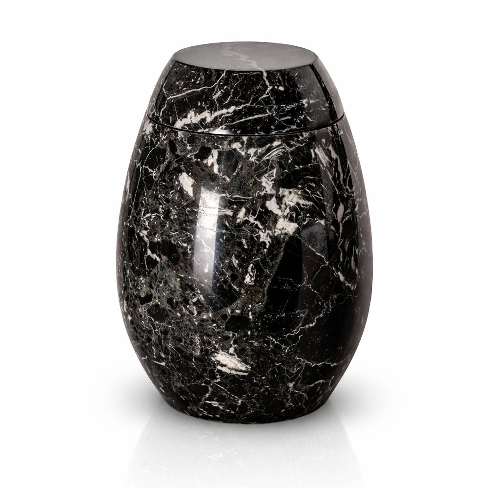 Marmorurne Schwarz Weiss