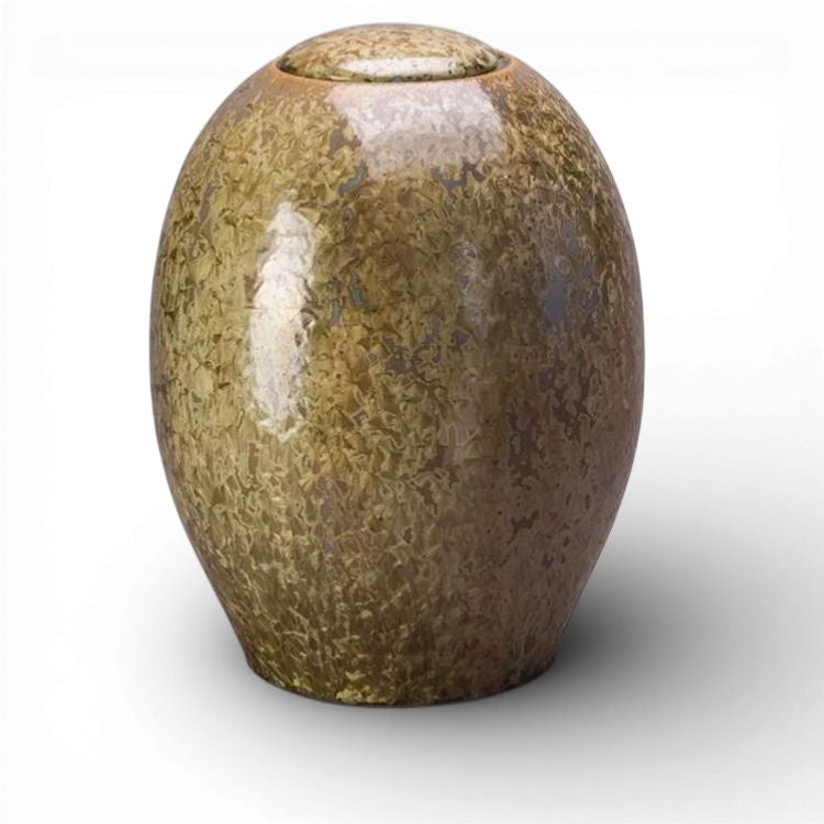 Urne aus Keramik Kristalllack