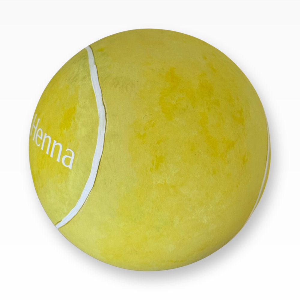 Tierurne Tennisball – Kugelurne aus Keramik