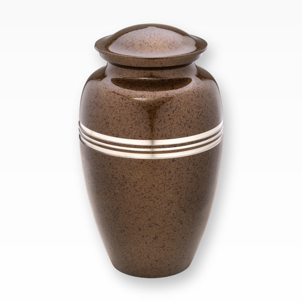 Loveurns Classic Urne mit Zierrand für die Beisetzung gesprenkelt