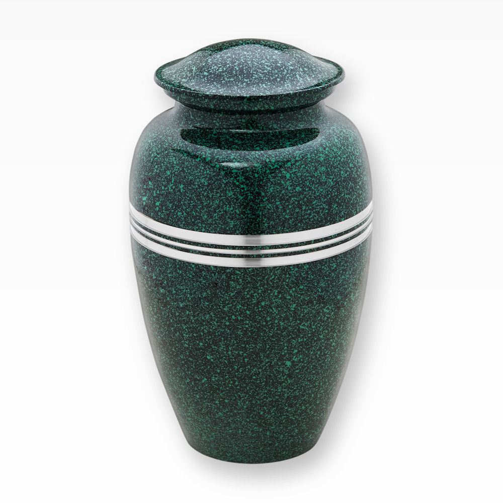 Loveurns Classic Urne mit Zierrand für die Beisetzung gesprenkelt