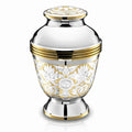 Loveurns Humanurne in Silber-Gold mit kunstvoller Ornamentgravur