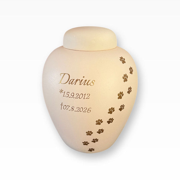 Tierurne Vase aus Keramik