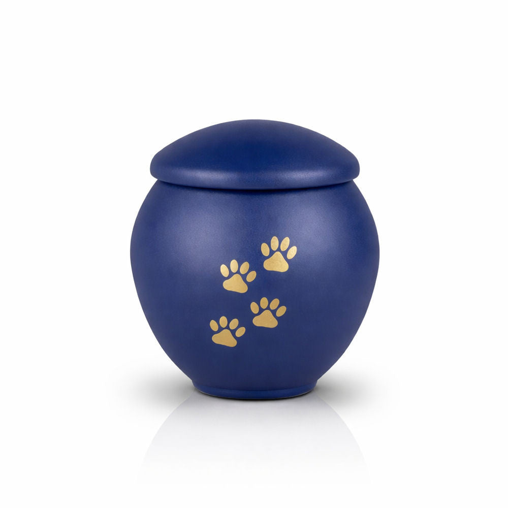 Tierurne mit Pfotenmotiv – Würdevolle Erinnerung für treue Begleiter