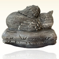 Monello Katzenurne Katze auf Kissen liegend Kupfer Ohne Gravur
