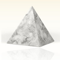 Heiso Tierurne Keramikurne Pyramide Strukturiert